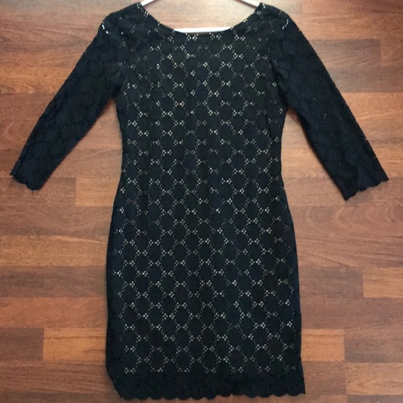 Cocktail Black Dress Size 4P - Picture 1 of 5